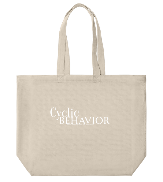 CYCLIC BEHAVIOR - CANVAS TOTE LARGE
